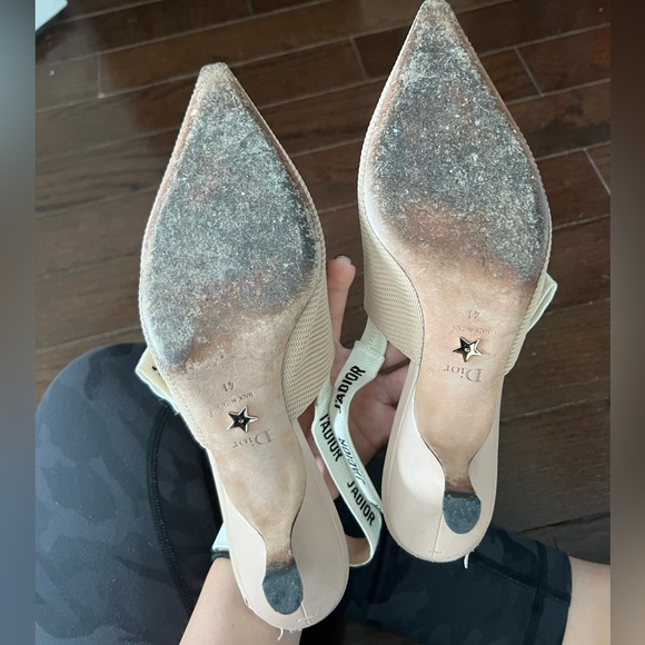 Jadior Slingback Pumps in Nude Fabric - Picture 14 of 16